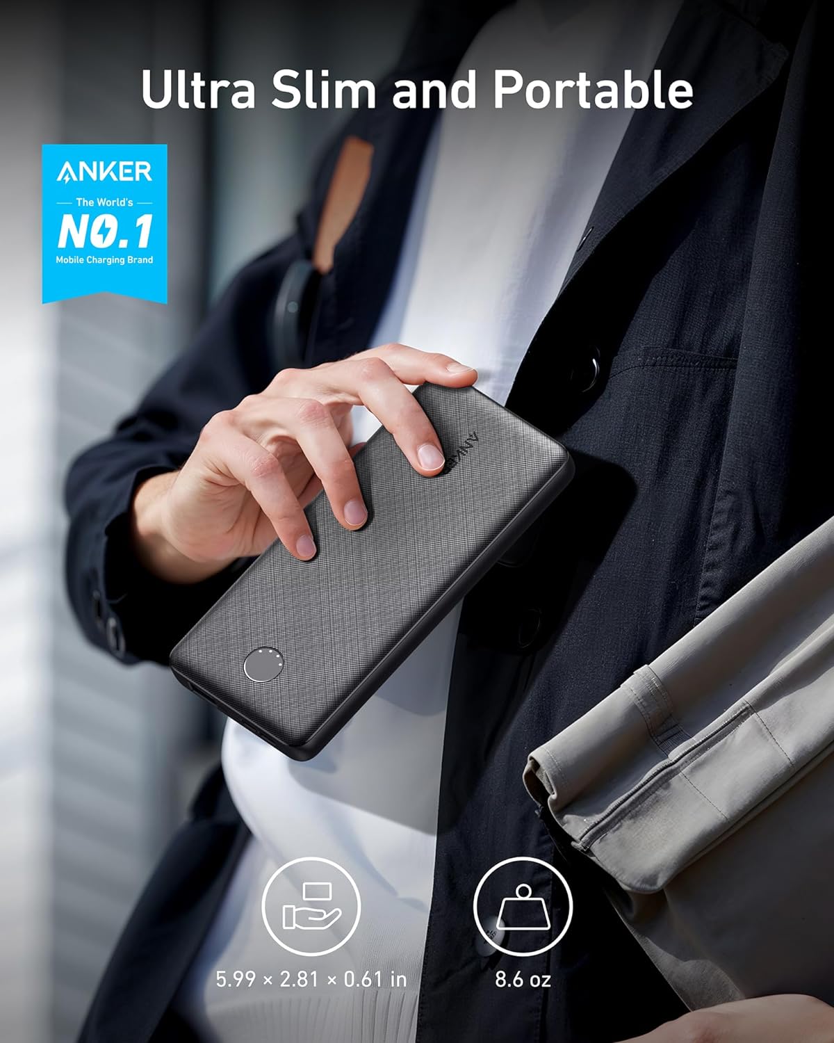 The Anker Power Bank…you will never run out charge again.